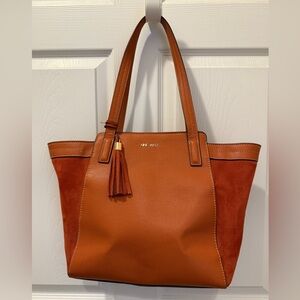 Nine West Brunt Orange Hobo Style Purse